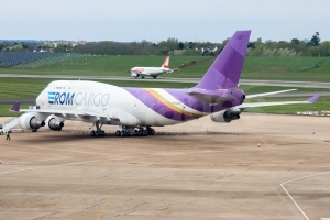 ROM Cargo Airlines Boeing 747-4D7(BCF) YR-FSA